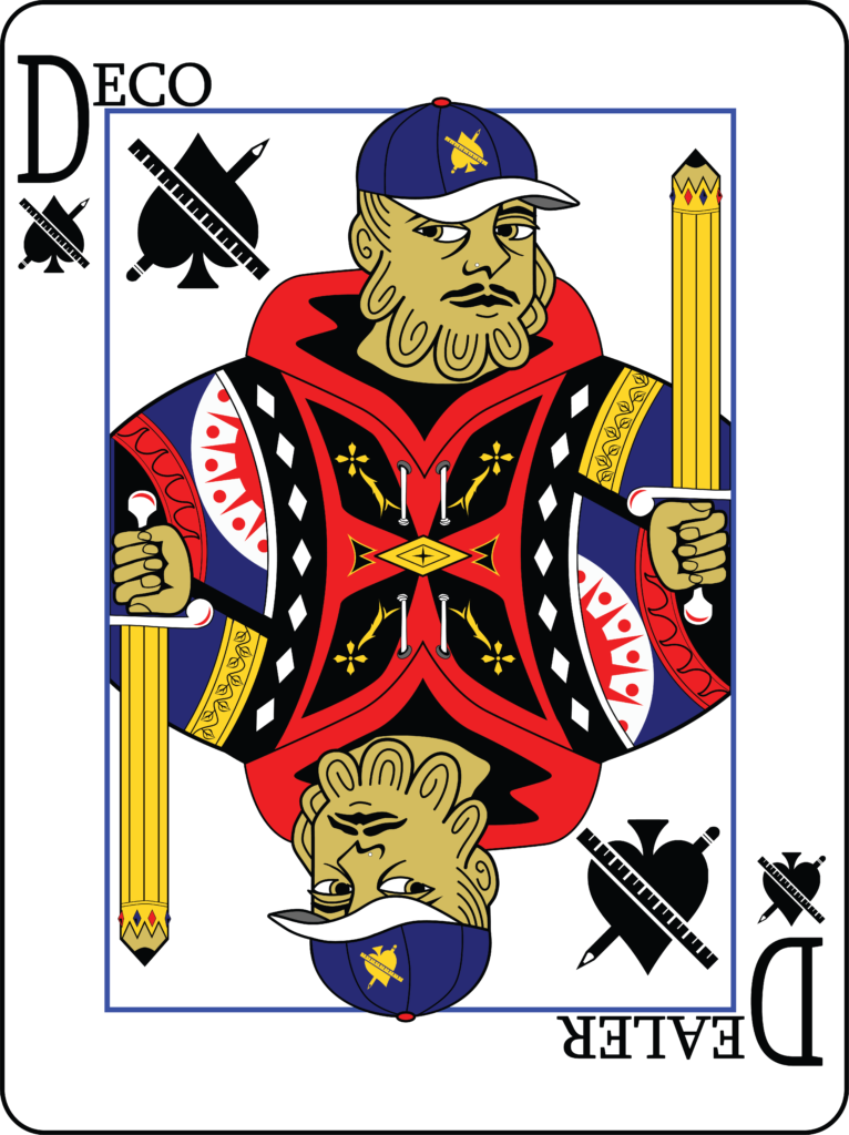 Personally crafted digital art of myself designed as a traditional playing card.